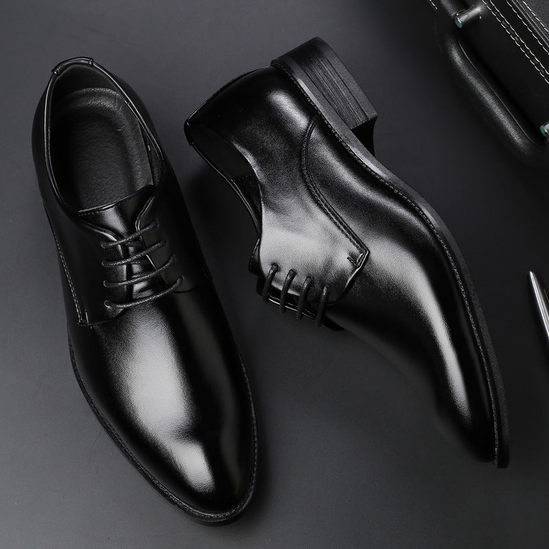 Men's Almond-Toe Derby Dress Shoes Formal Evening Cushioned
