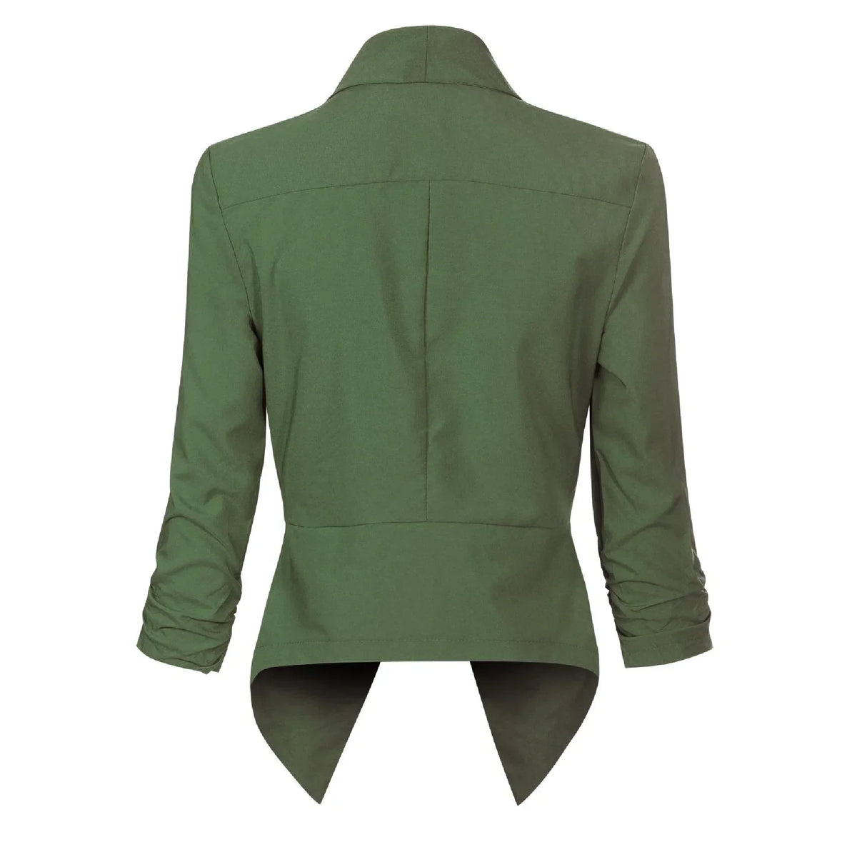 Women's Open-Front Draped Work Blazer