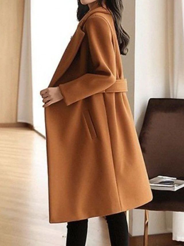 Women's Structured Long Trench Coat