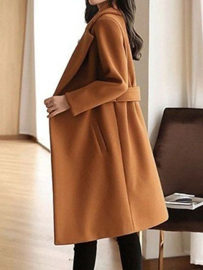 Women's Structured Long Trench Coat
