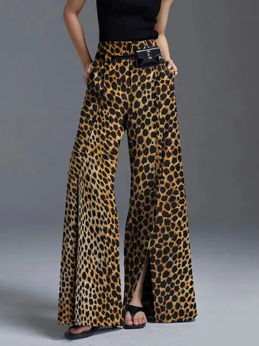 Women's Tailored High-Waist Wide-Leg Trousers