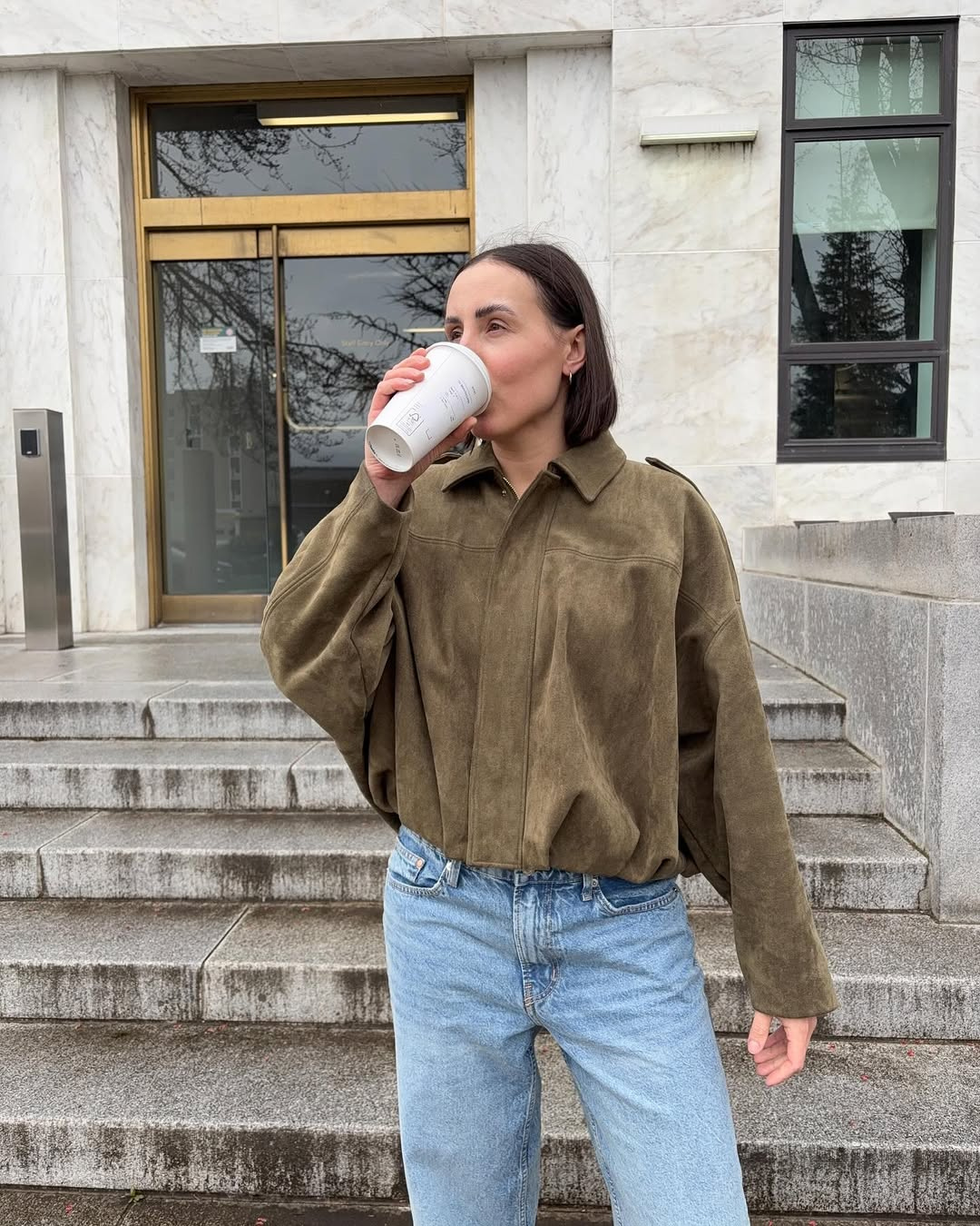 Women's Cropped Suede Jacket