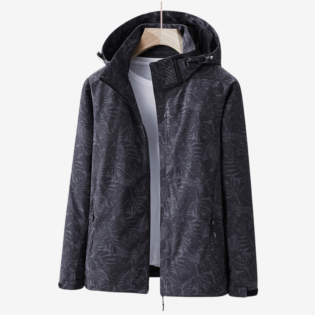 Women's Lightweight Waterproof Windbreaker Jacket Hooded Pockets