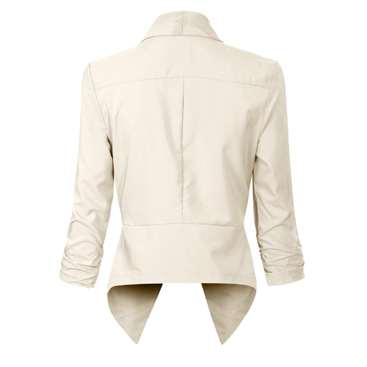 Women's Open-Front Draped Work Blazer