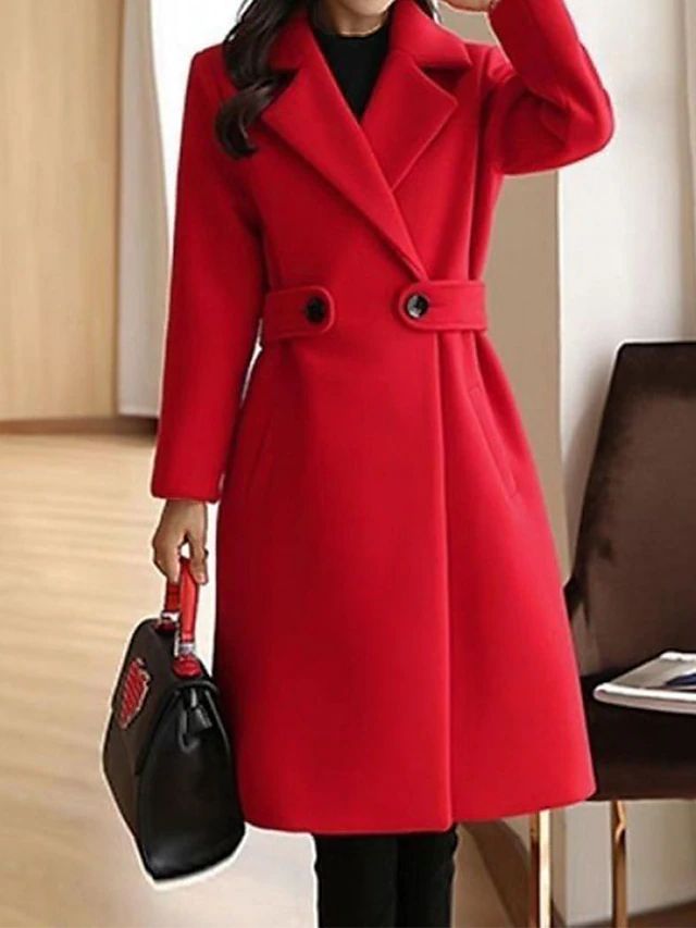 Women's Structured Long Trench Coat