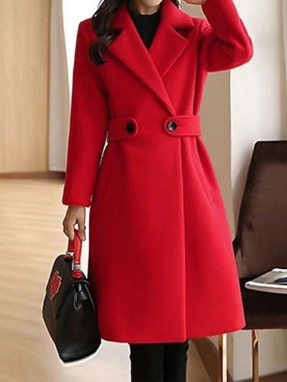 Women's Structured Long Trench Coat