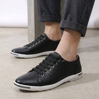 Men's Leather Derby Trainers