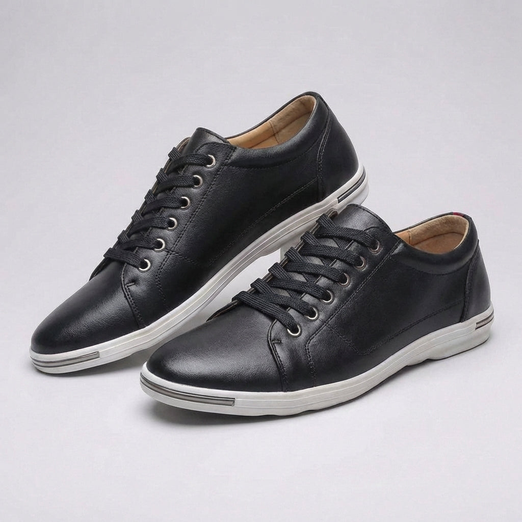 Men's Leather Derby Trainers