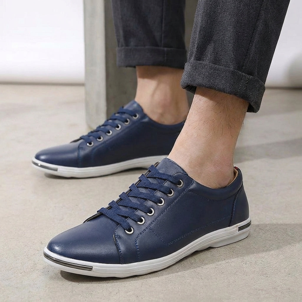 Men's Leather Derby Trainers