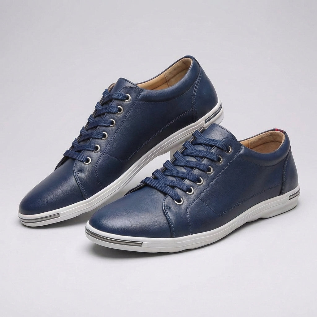 Men's Leather Derby Trainers