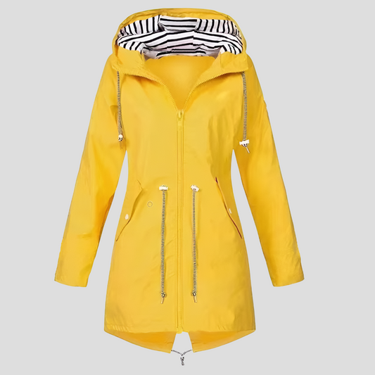 Women's Waterproof Hooded Long Jacket