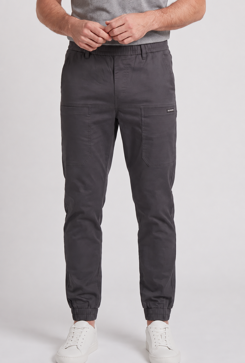 Men's Cargo Trousers Drawstring Waist Pockets