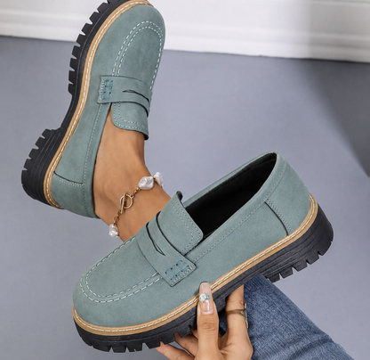 Women's Chunky Platform Loafers Cushioned