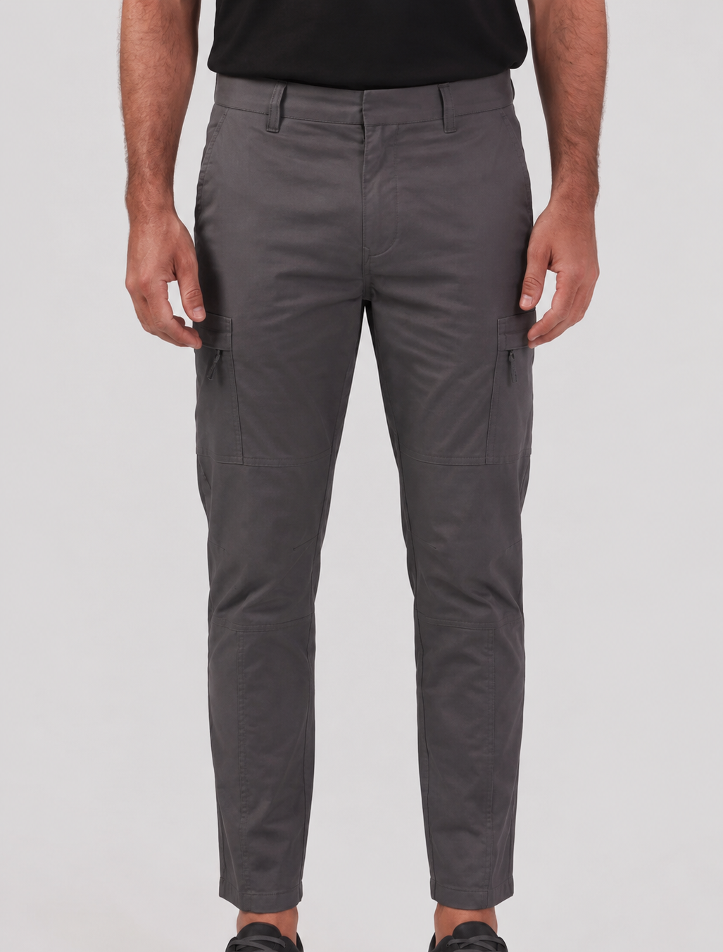 Men's Slim-Fit Cargo Trousers Pockets