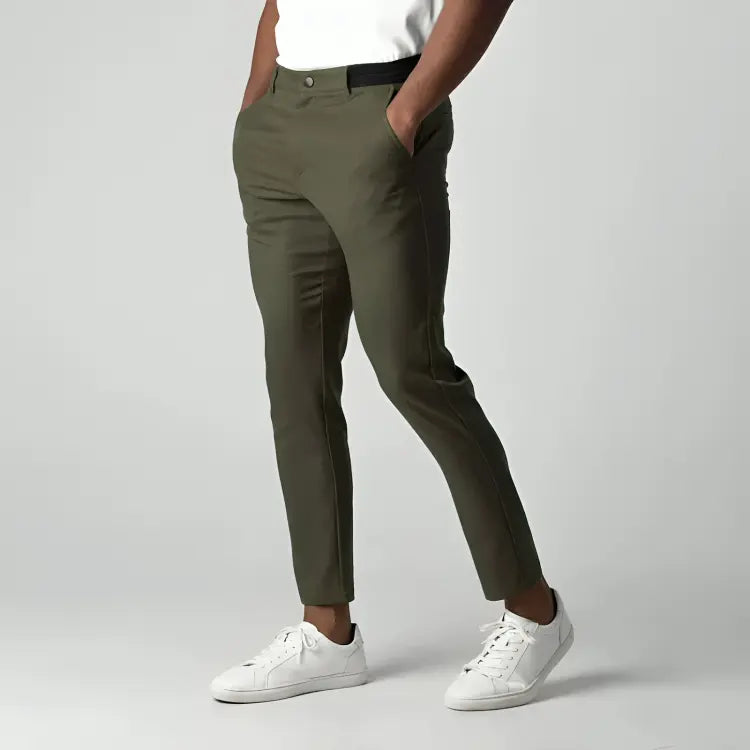 Men's Slim-Fit Stretch Chino Trousers