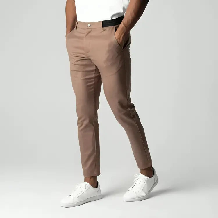 Men's Slim-Fit Stretch Chino Trousers