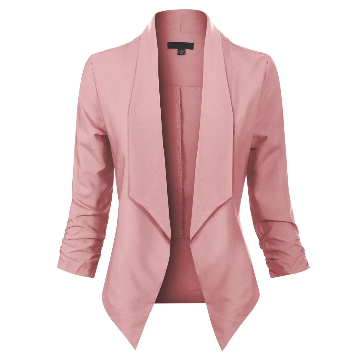 Women's Open-Front Draped Work Blazer
