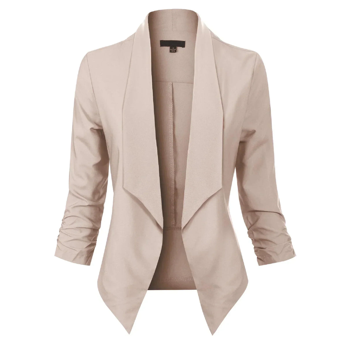 Women's Open-Front Draped Work Blazer