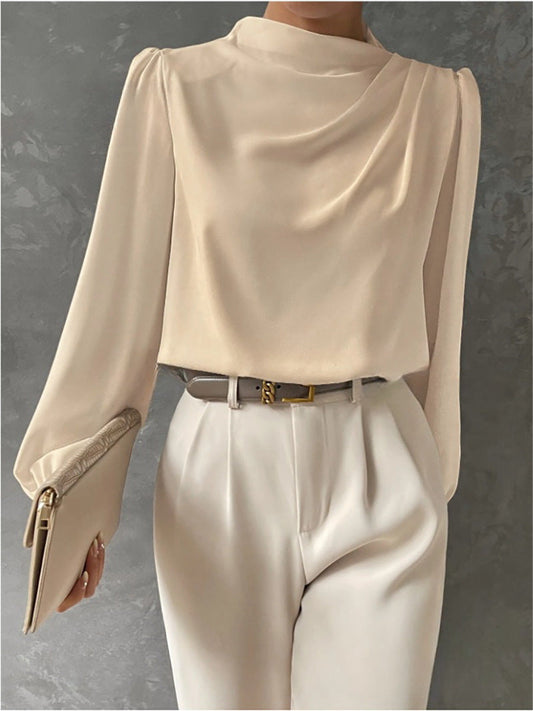 Women's Relaxed-Fit Long-Sleeve Blouse