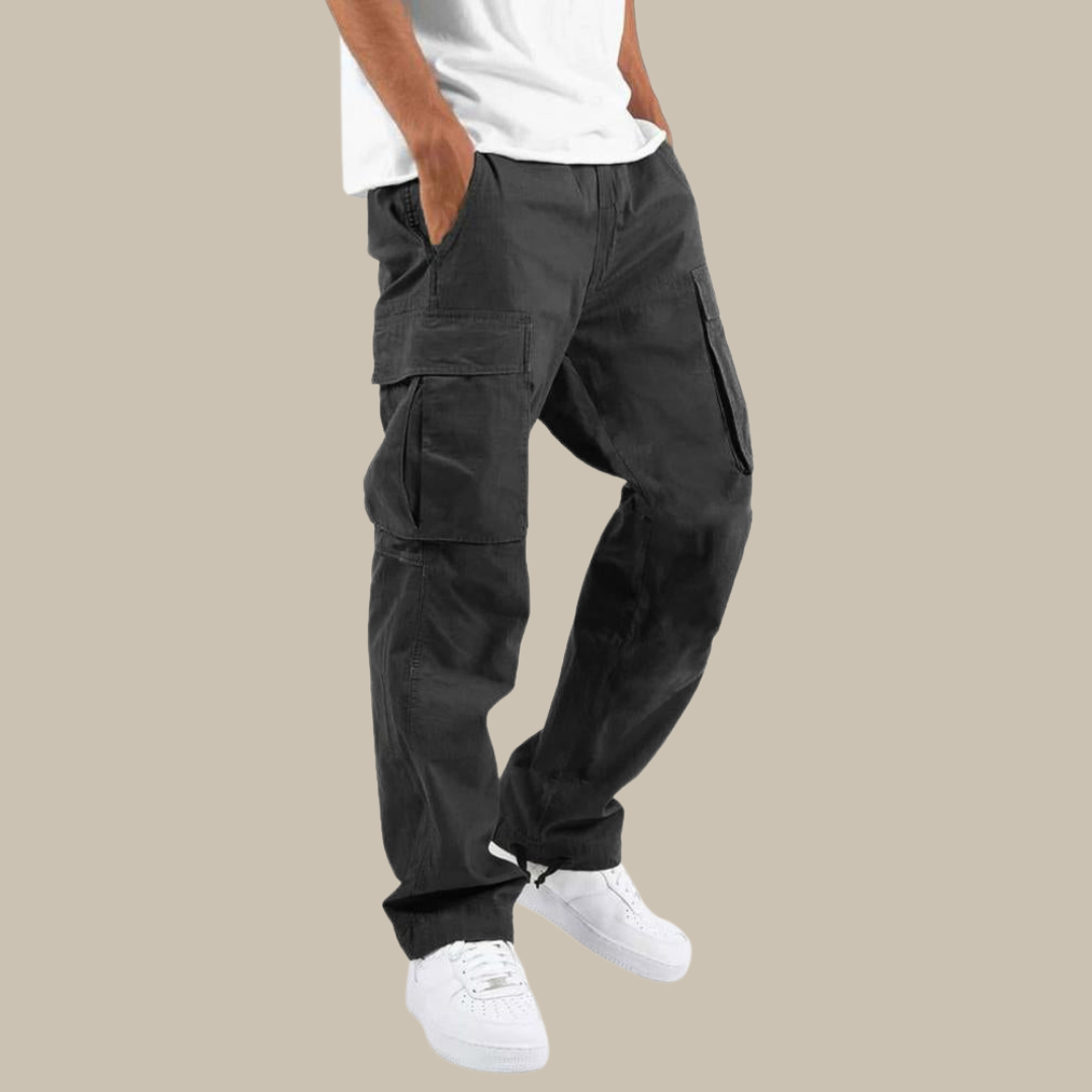 Men's Relaxed-Fit Stretch Cargo Trousers