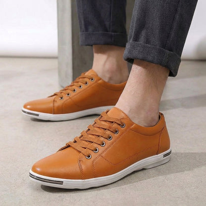 Men's Leather Derby Trainers