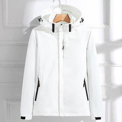 Women's Hooded Waterproof Coat Pockets