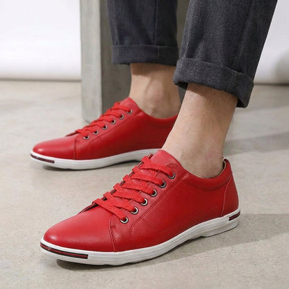 Men's Leather Derby Trainers