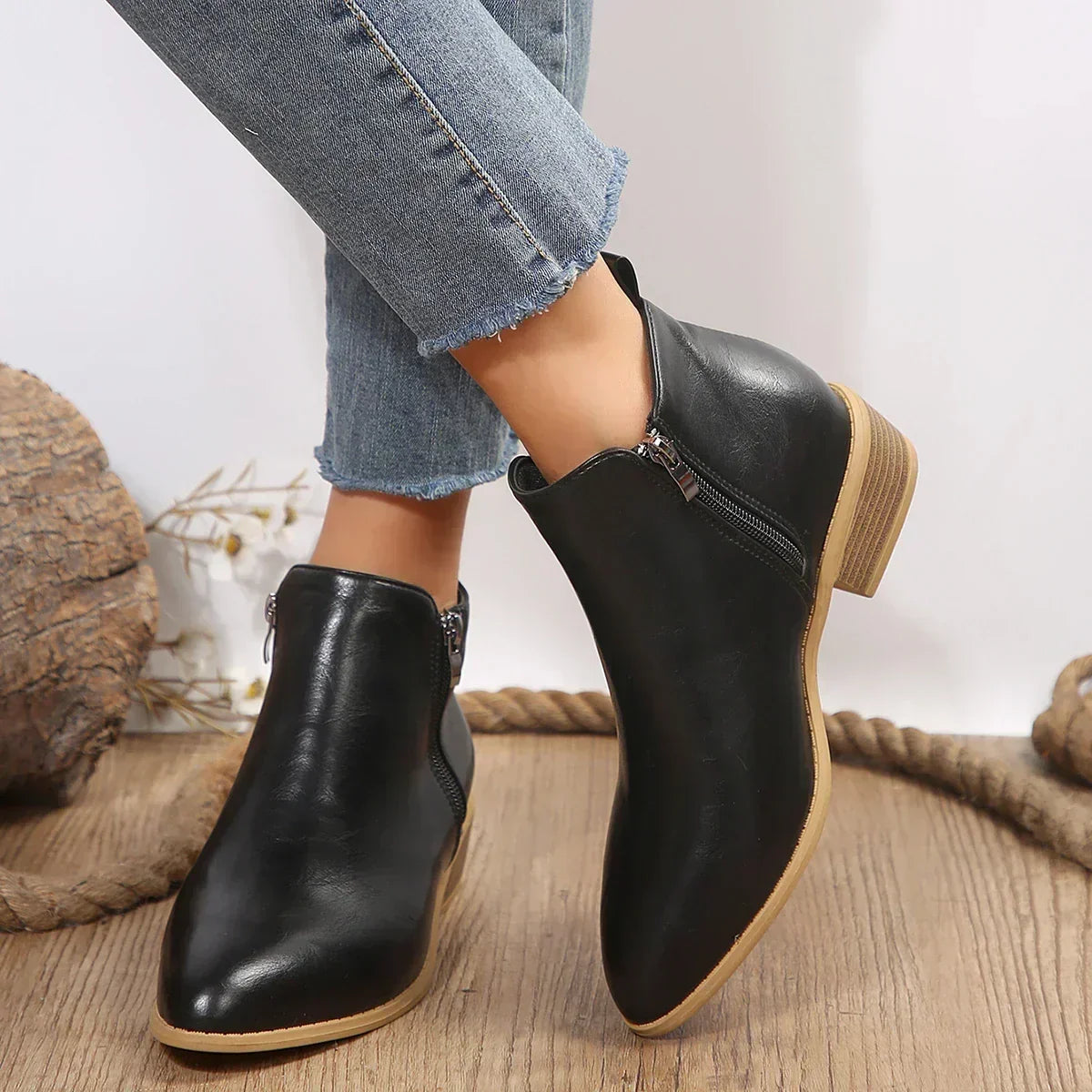 Women's Heeled Ankle Boots Cushioned