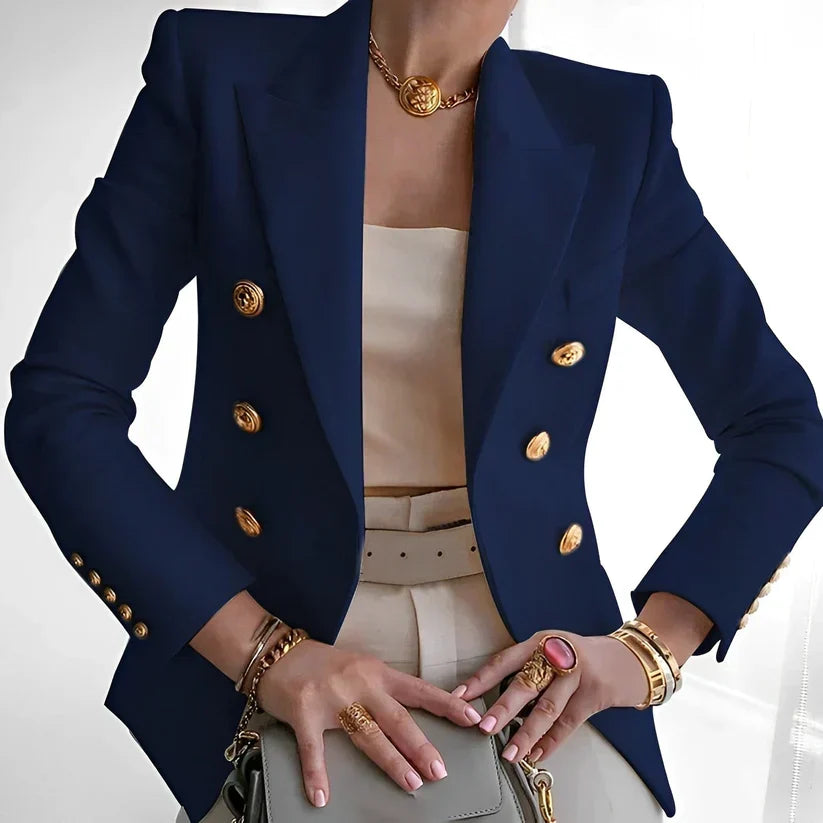 Women's Double-Breasted Office Blazer