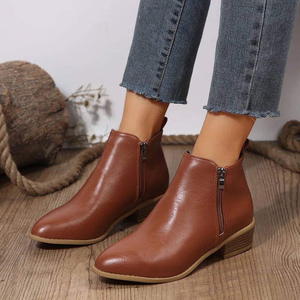 Women's Heeled Ankle Boots Cushioned