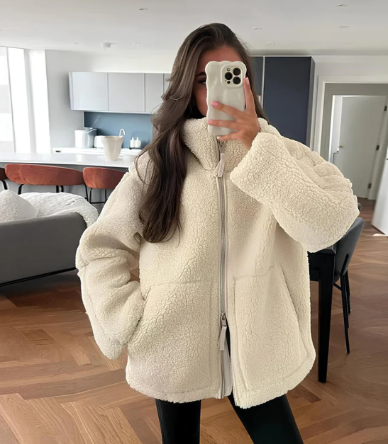 Women's Oversized Winter Teddy Jacket