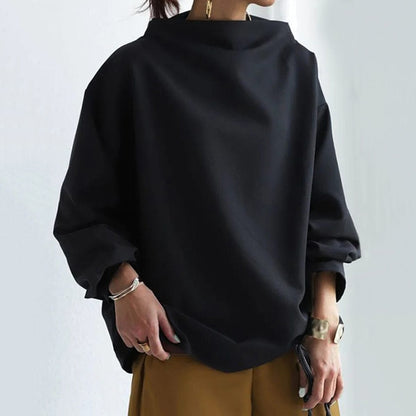 Women's High-Neck Long-Sleeve Top