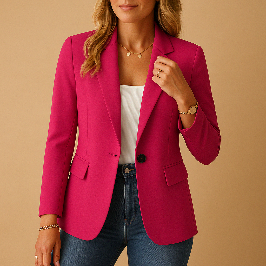 Women's Tailored Single-Button Work Blazer