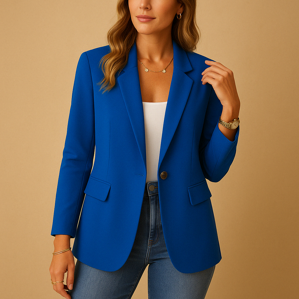 Women's Tailored Single-Button Work Blazer