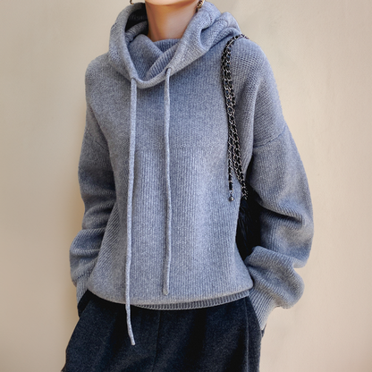 Women's Oversized Cowl-Neck Hoodie