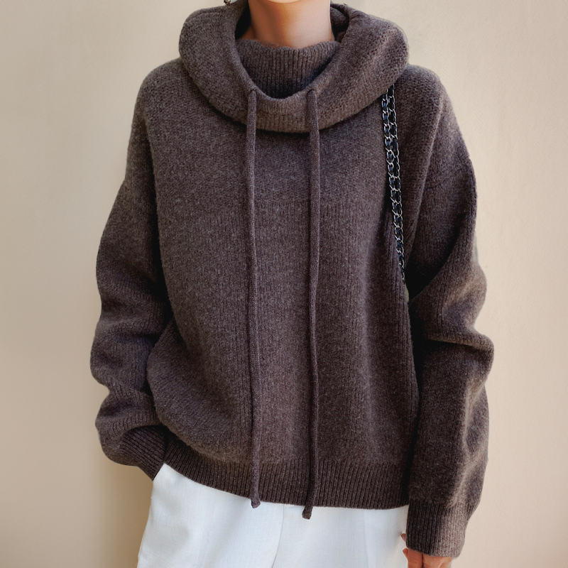 Women's Oversized Cowl-Neck Hoodie
