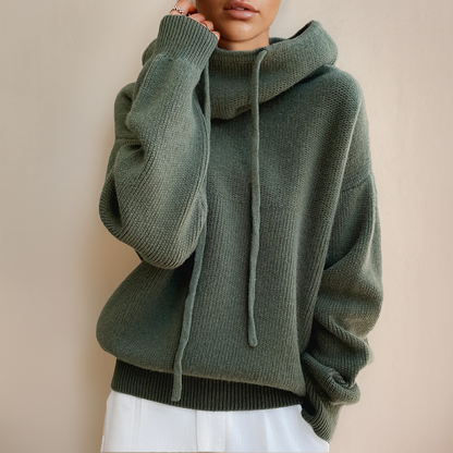 Women's Oversized Cowl-Neck Hoodie