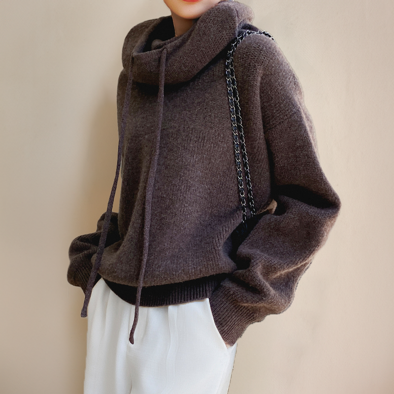 Women's Oversized Cowl-Neck Hoodie