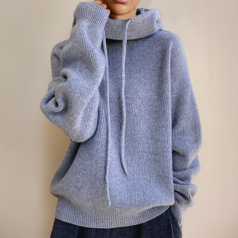 Women's Oversized Cowl-Neck Hoodie