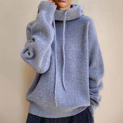 Women's Oversized Cowl-Neck Hoodie