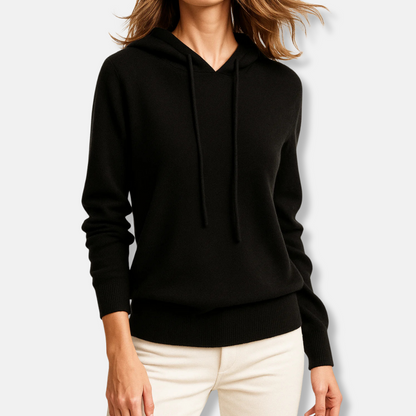 Women's Ribbed-Knit Relaxed-Fit Hoodie