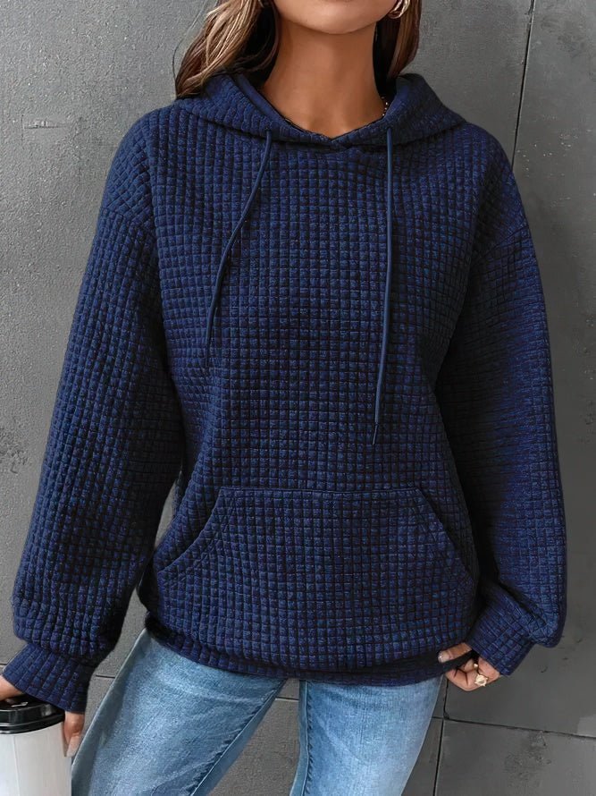 Women's Quilted Hoodie Relaxed-Fit