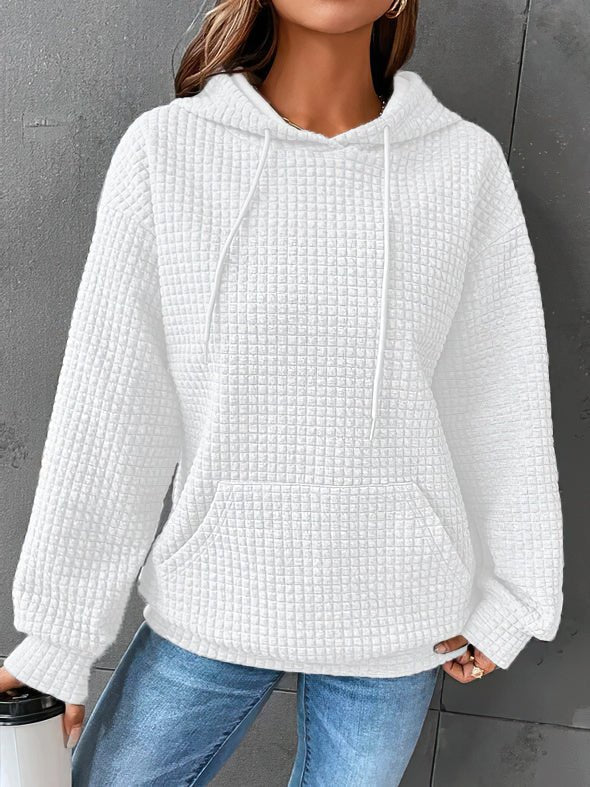 Women's Quilted Hoodie Relaxed-Fit