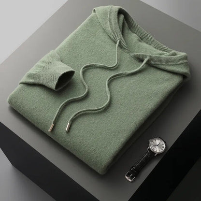 Men's Relaxed-Fit Knit Hoodie