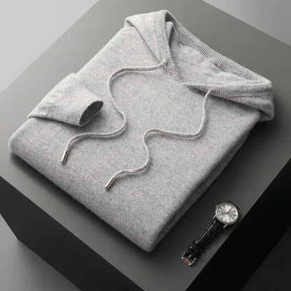 Men's Relaxed-Fit Knit Hoodie