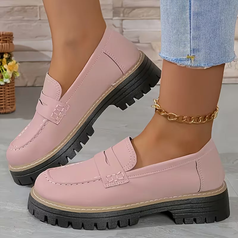Women's Chunky Platform Loafers Cushioned