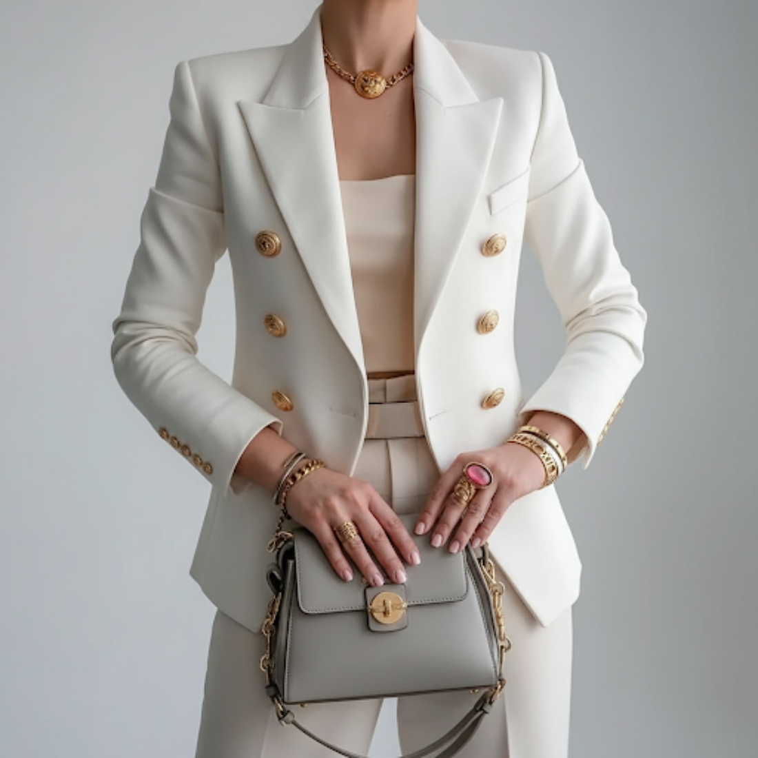 Women's Tailored Fitted Work Blazer