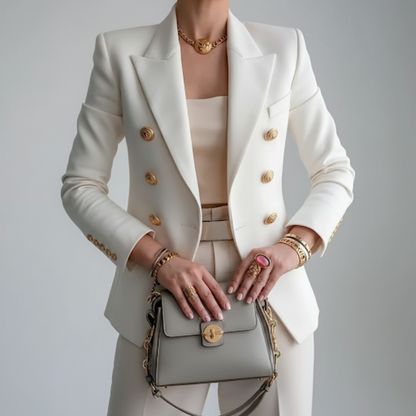 Women's Tailored Fitted Work Blazer