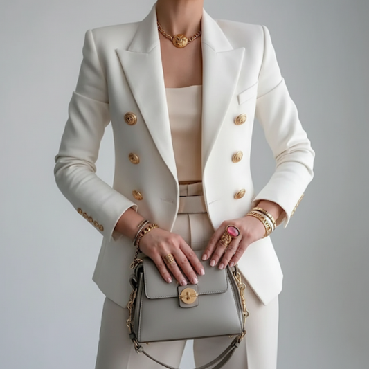 Women's Tailored Fitted Work Blazer