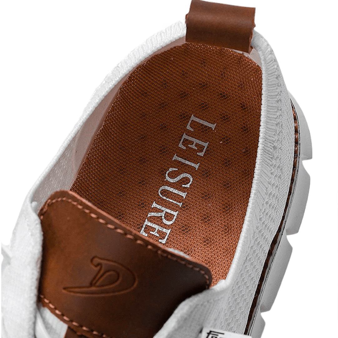 Men's Textured Knit Oxford Trainers